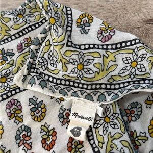 Madewell Multicolor Floral Print Cotton Scarf